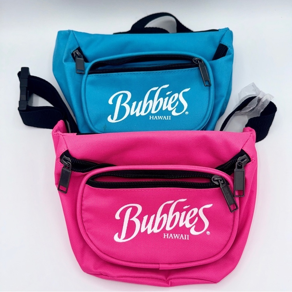 NWT Bundle 2 Waist Bags / Fanny Packs / Crossbody Pouches Bubbies Hawaiian Mochi